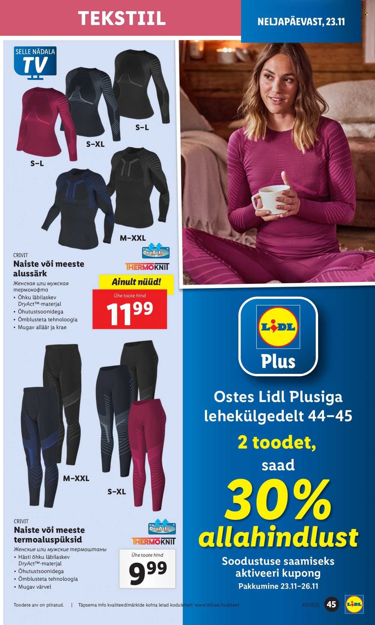 Lidl kliendileht - 20.11.2023 - 26.11.2023. Lehekülg 45