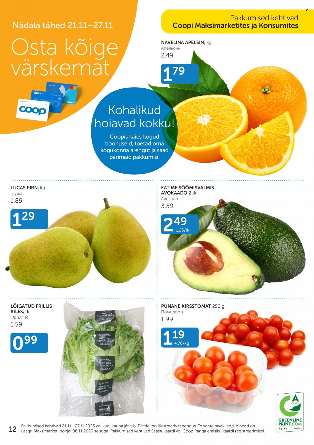 Coop kliendileht - 21.11.2023 - 27.11.2023. Lehekülg 12
