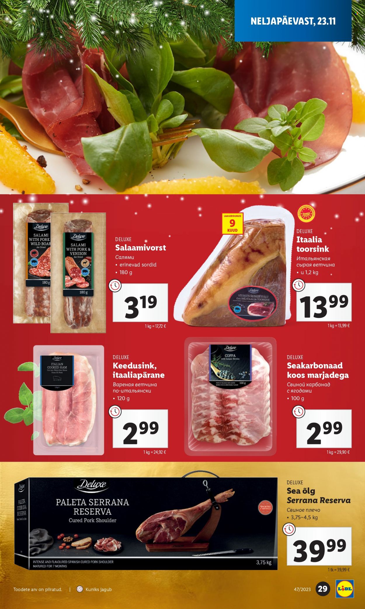 Lidl kliendileht - 22.11.2023 - 26.11.2023. Lehekülg 29