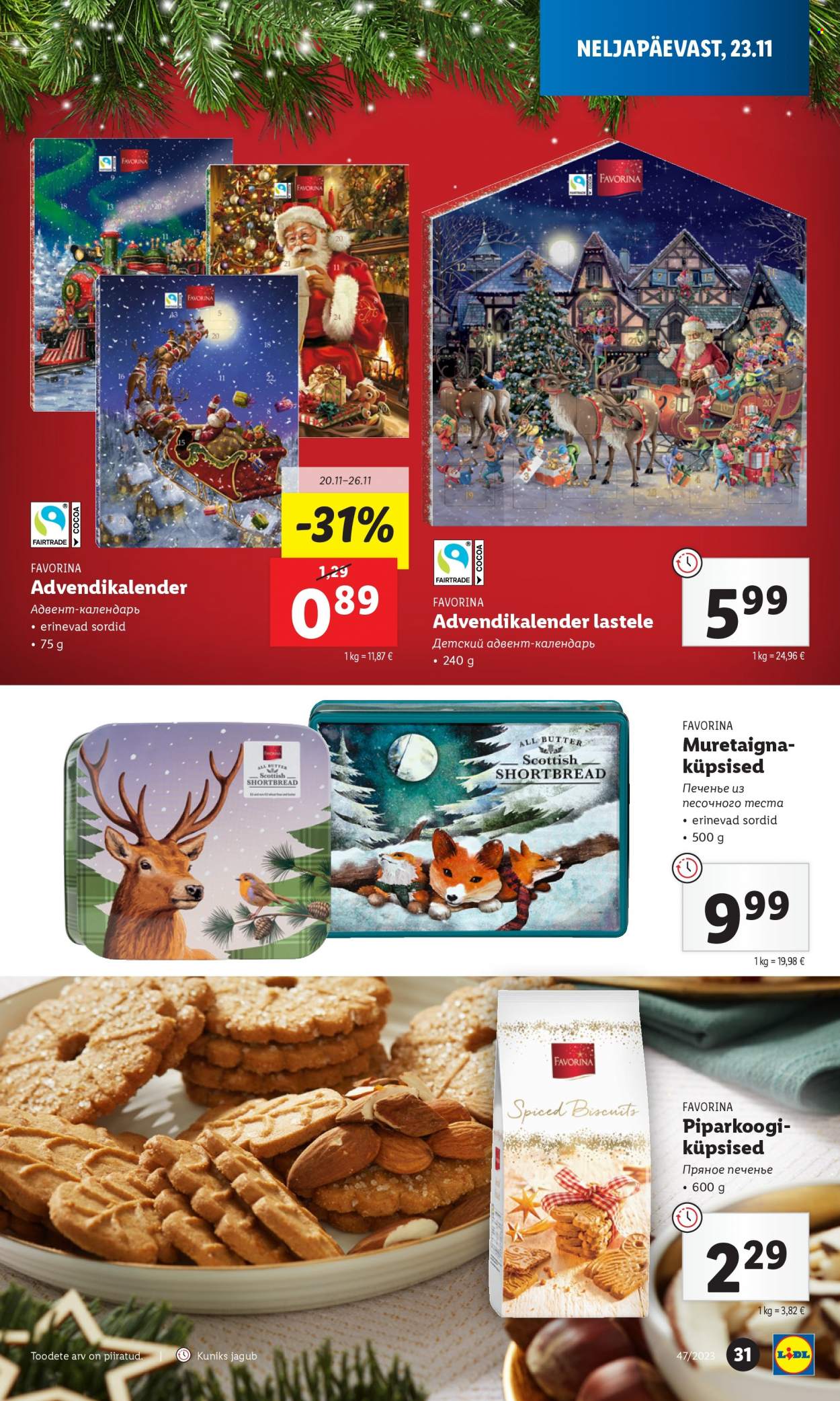 Lidl kliendileht - 22.11.2023 - 26.11.2023. Lehekülg 31