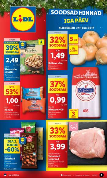 Kaupluse Lidl kliendileht - 27.11.2023 - 03.12.2023.