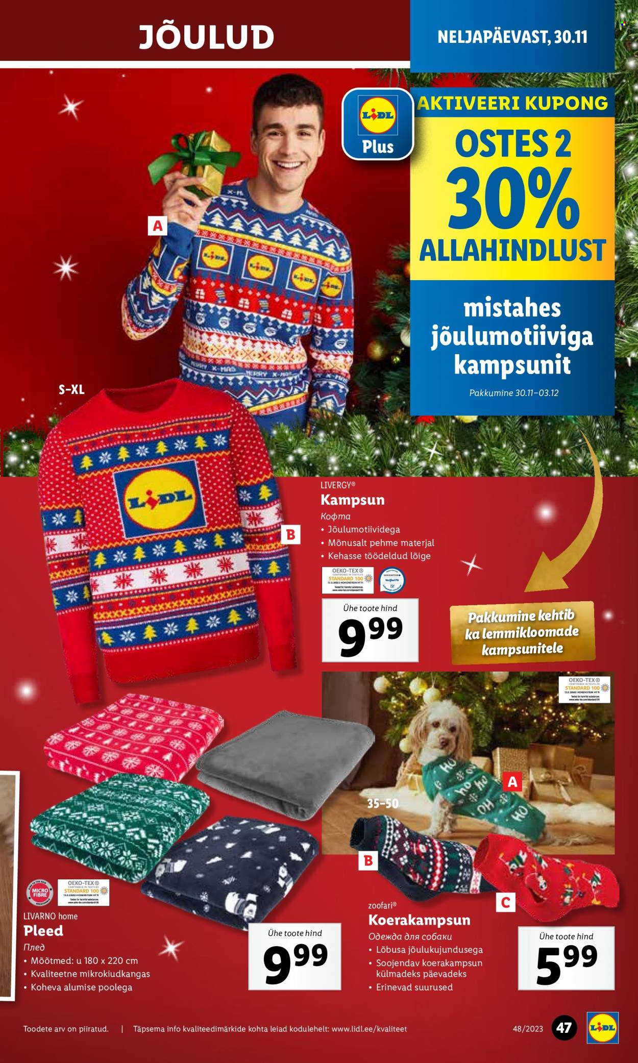Lidl kliendileht - 27.11.2023 - 03.12.2023. Lehekülg 47
