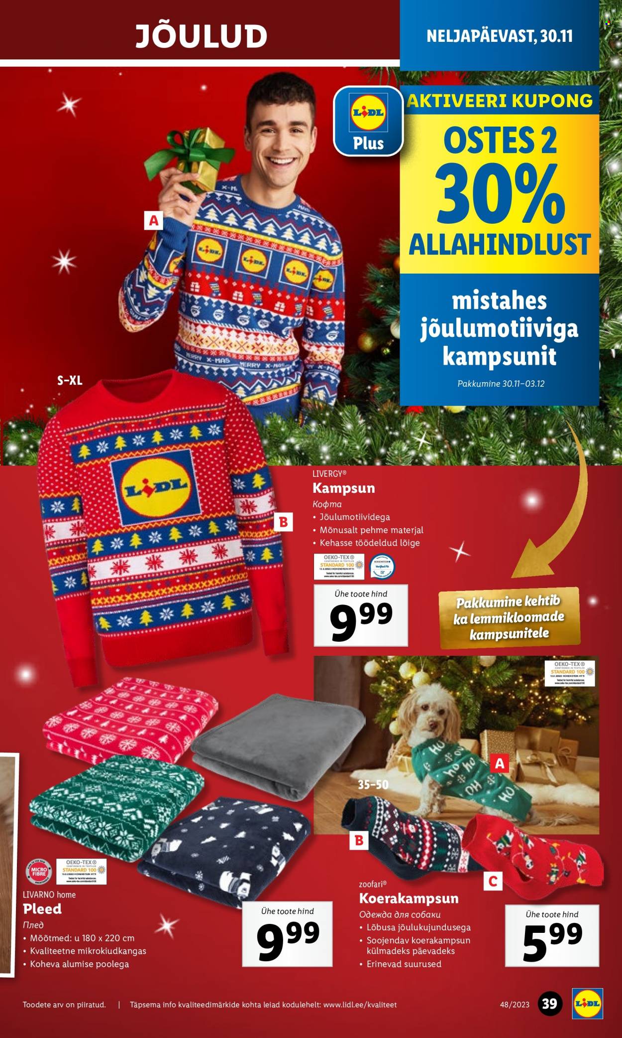 Lidl kliendileht - 30.11.2023 - 03.12.2023. Lehekülg 39