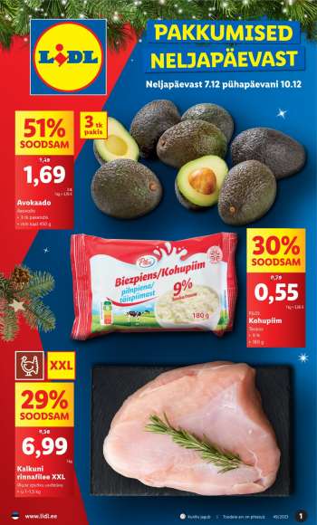Kaupluse Lidl kliendileht - 07.12.2023 - 10.12.2023.