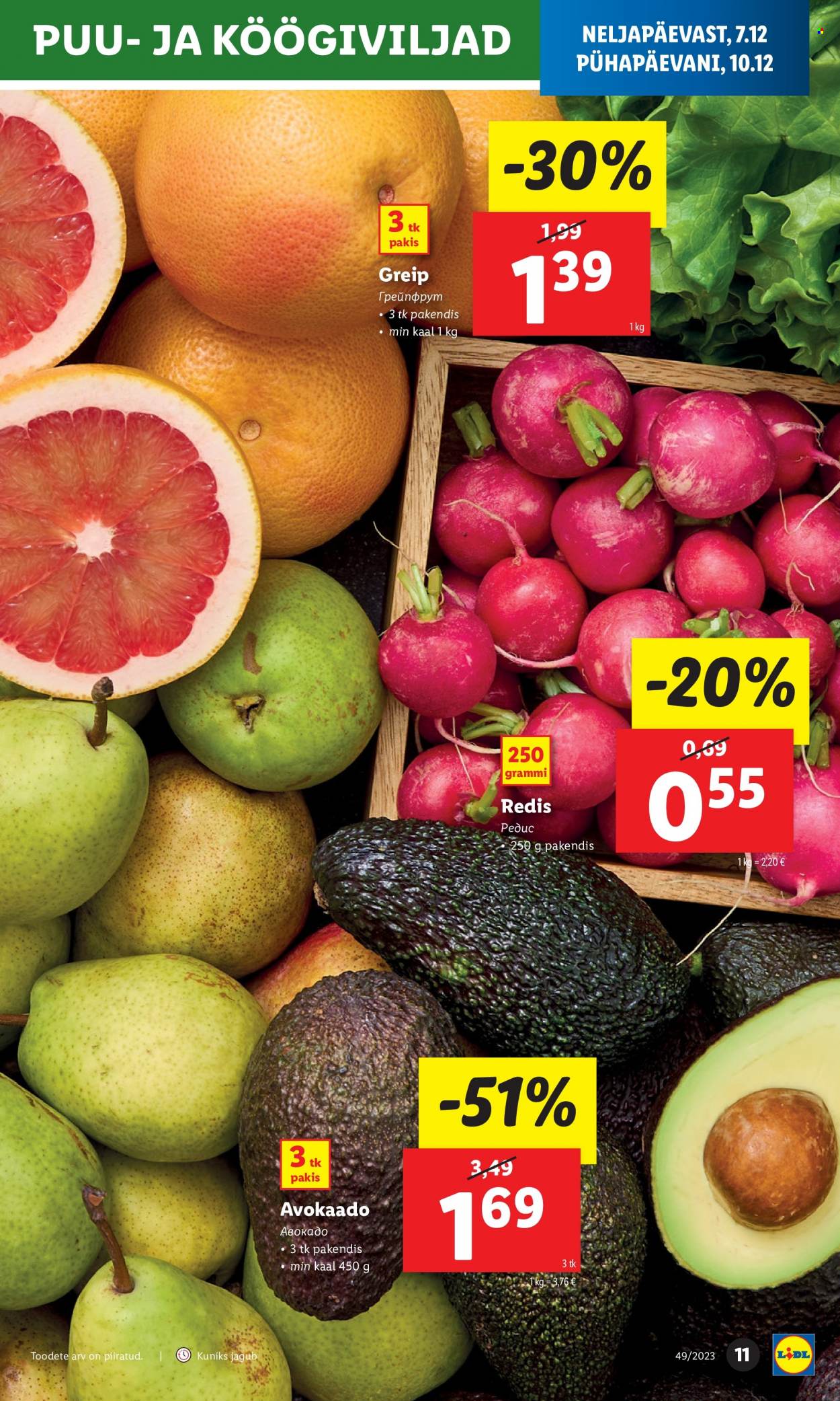 Lidl kliendileht - 07.12.2023 - 10.12.2023. Lehekülg 11