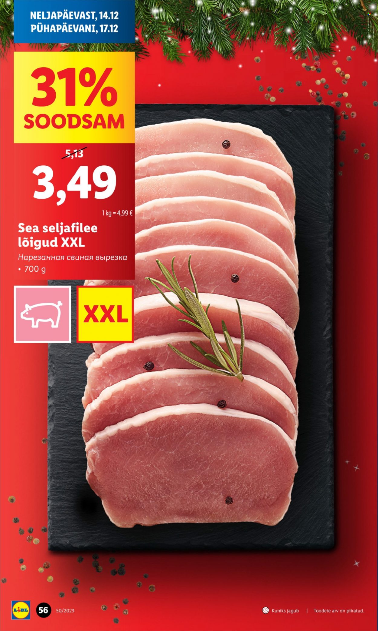Lidl kliendileht - 11.12.2023 - 17.12.2023. Lehekülg 56