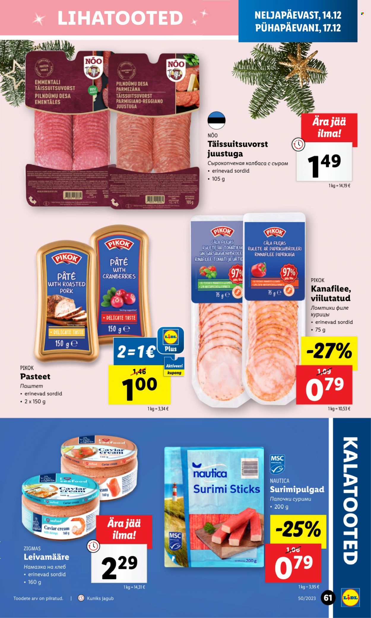 Lidl kliendileht - 11.12.2023 - 17.12.2023. Lehekülg 61