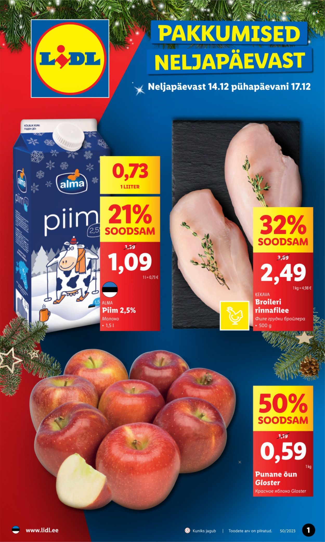 Lidl kliendileht - 14.12.2023 - 17.12.2023. Lehekülg 1