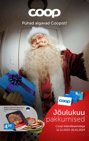 Kaupluse Coop kliendileht - 12.12.2023 - 01.01.2024.