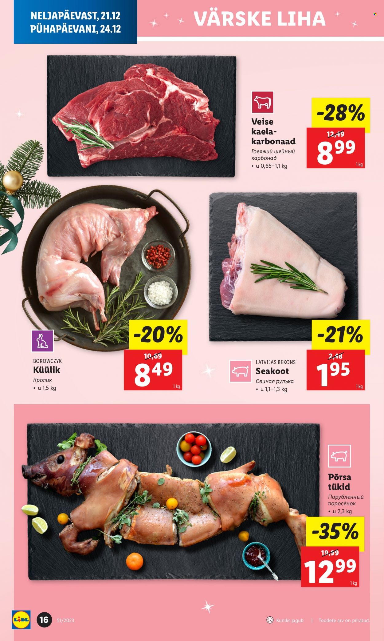 Lidl kliendileht - 21.12.2023 - 24.12.2023. Lehekülg 16