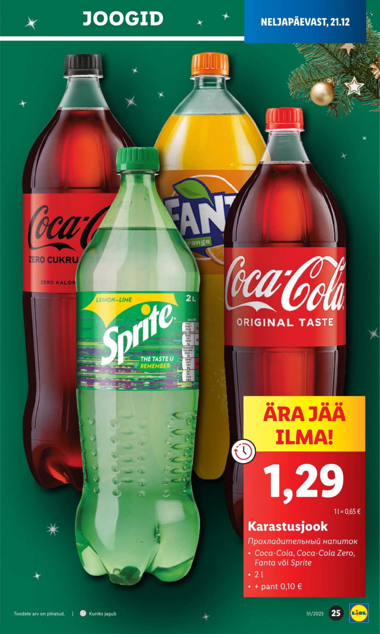 Lidl kliendileht - 21.12.2023 - 24.12.2023. Lehekülg 25