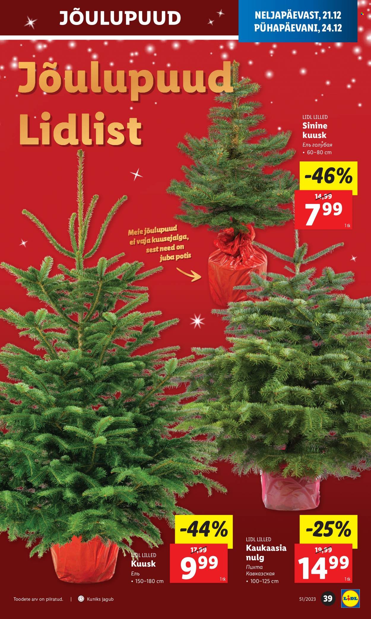Lidl kliendileht - 21.12.2023 - 24.12.2023. Lehekülg 39