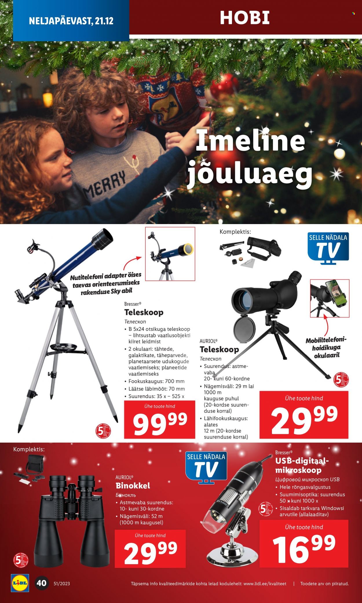 Lidl kliendileht - 21.12.2023 - 24.12.2023. Lehekülg 40