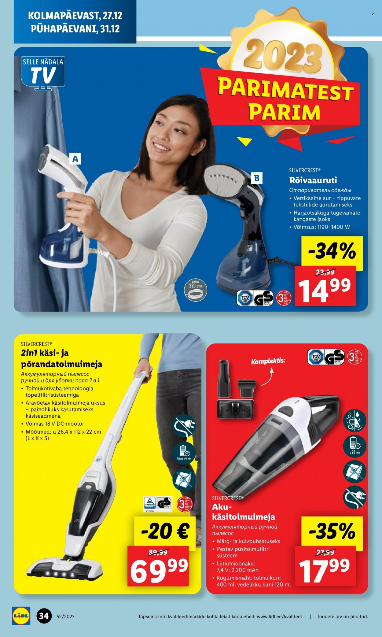 Lidl kliendileht - 25.12.2023 - 31.12.2023. Lehekülg 34