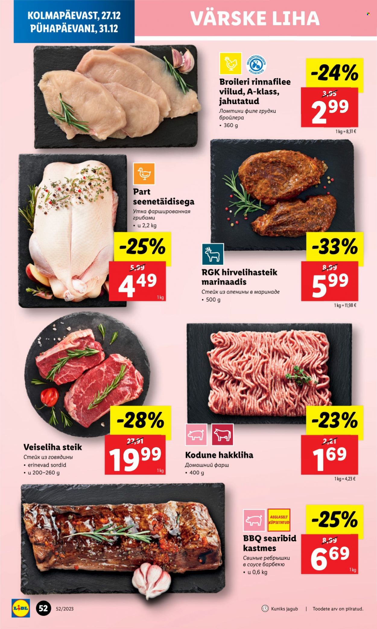 Lidl kliendileht - 25.12.2023 - 31.12.2023. Lehekülg 52