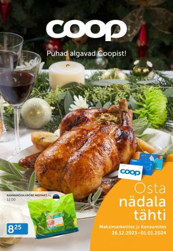 Kaupluse Coop kliendileht - 26.12.2023 - 01.01.2024.