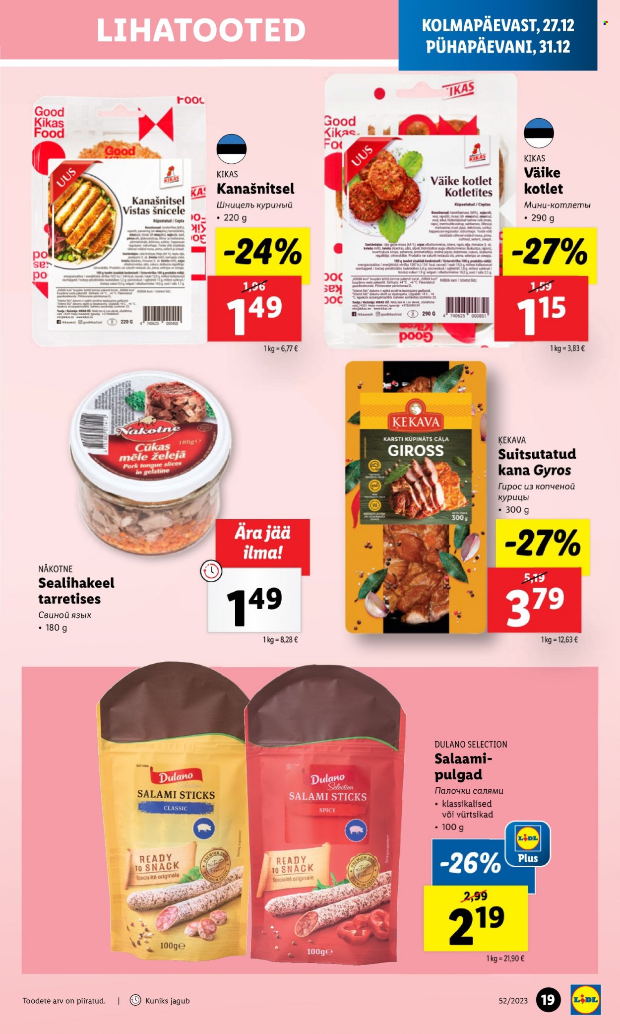 Lidl kliendileht - 27.12.2023 - 31.12.2023. Lehekülg 19