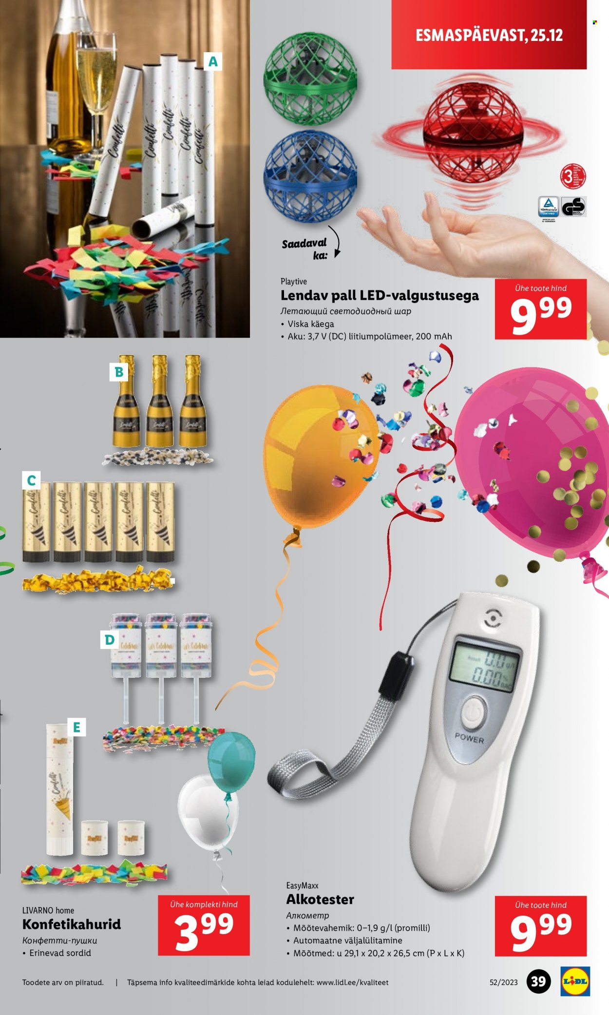 Lidl kliendileht - 27.12.2023 - 31.12.2023. Lehekülg 39