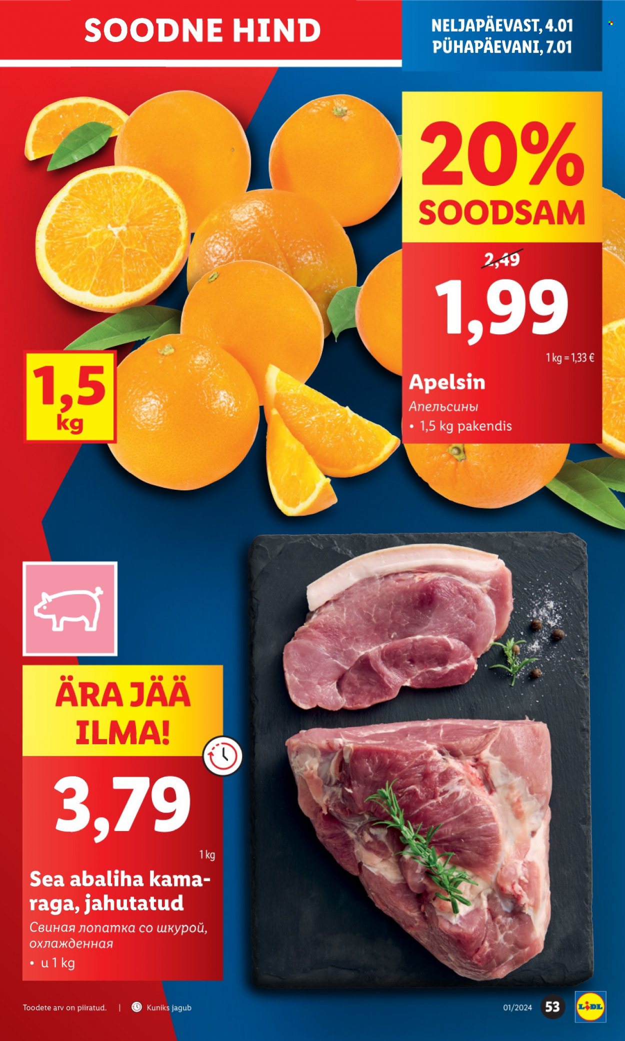 Lidl kliendileht - 02.01.2024 - 07.01.2024. Lehekülg 53