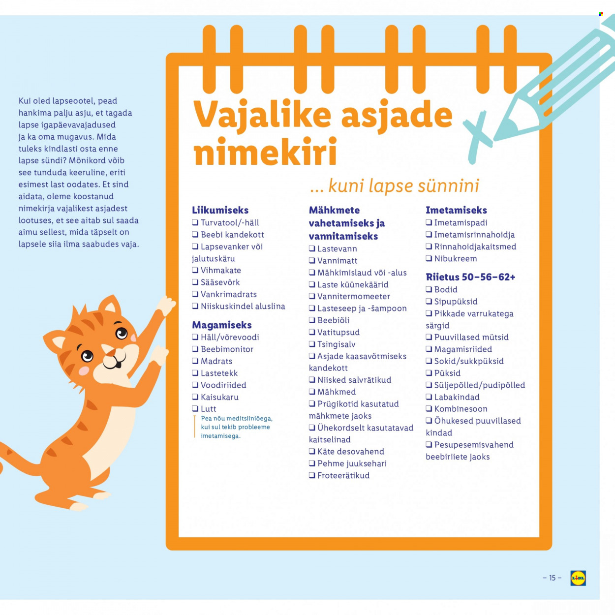 Lidl kliendileht. Lehekülg 15