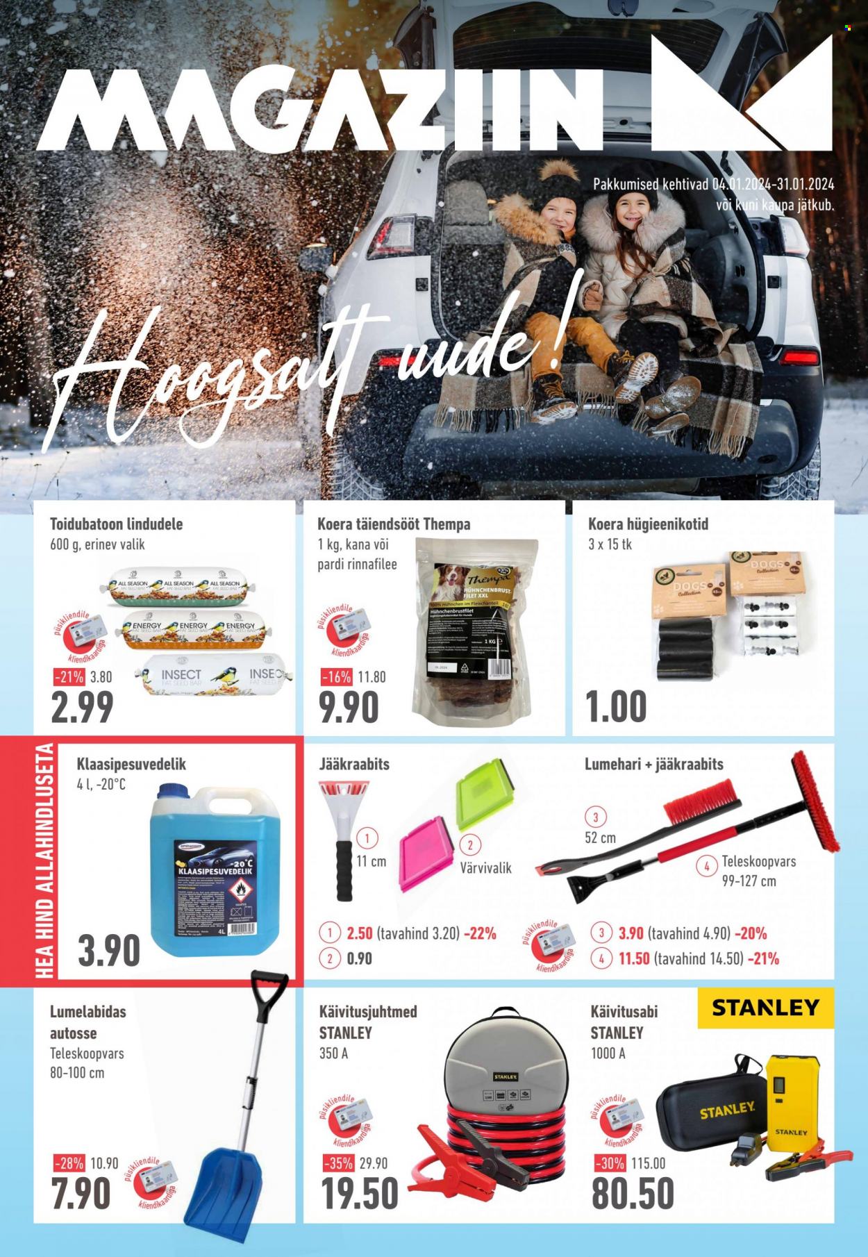 Magaziin kliendileht - 04.01.2024 - 31.01.2024. Lehekülg 1