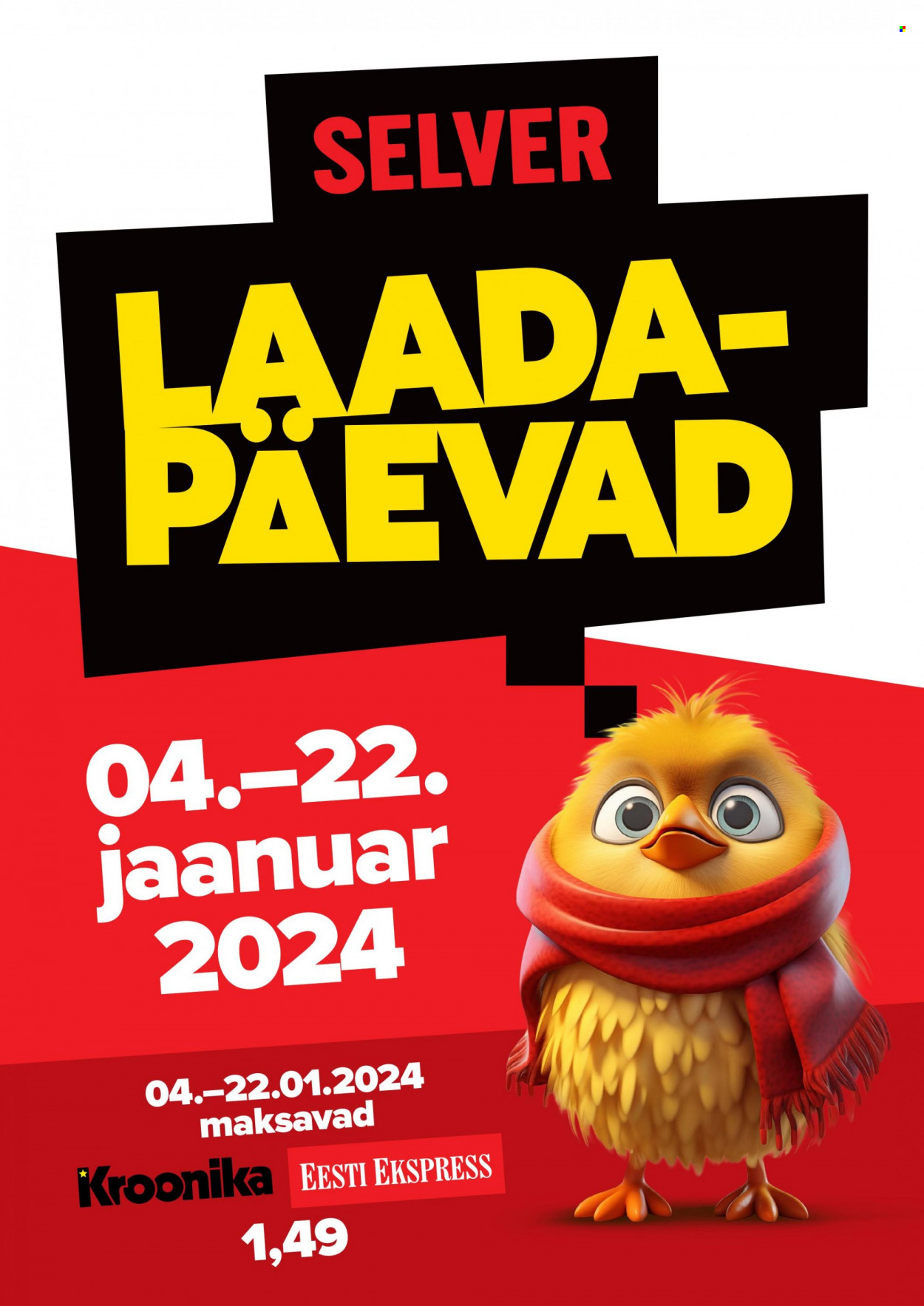 Selver kliendileht - 04.01.2024 - 22.01.2024. Lehekülg 1
