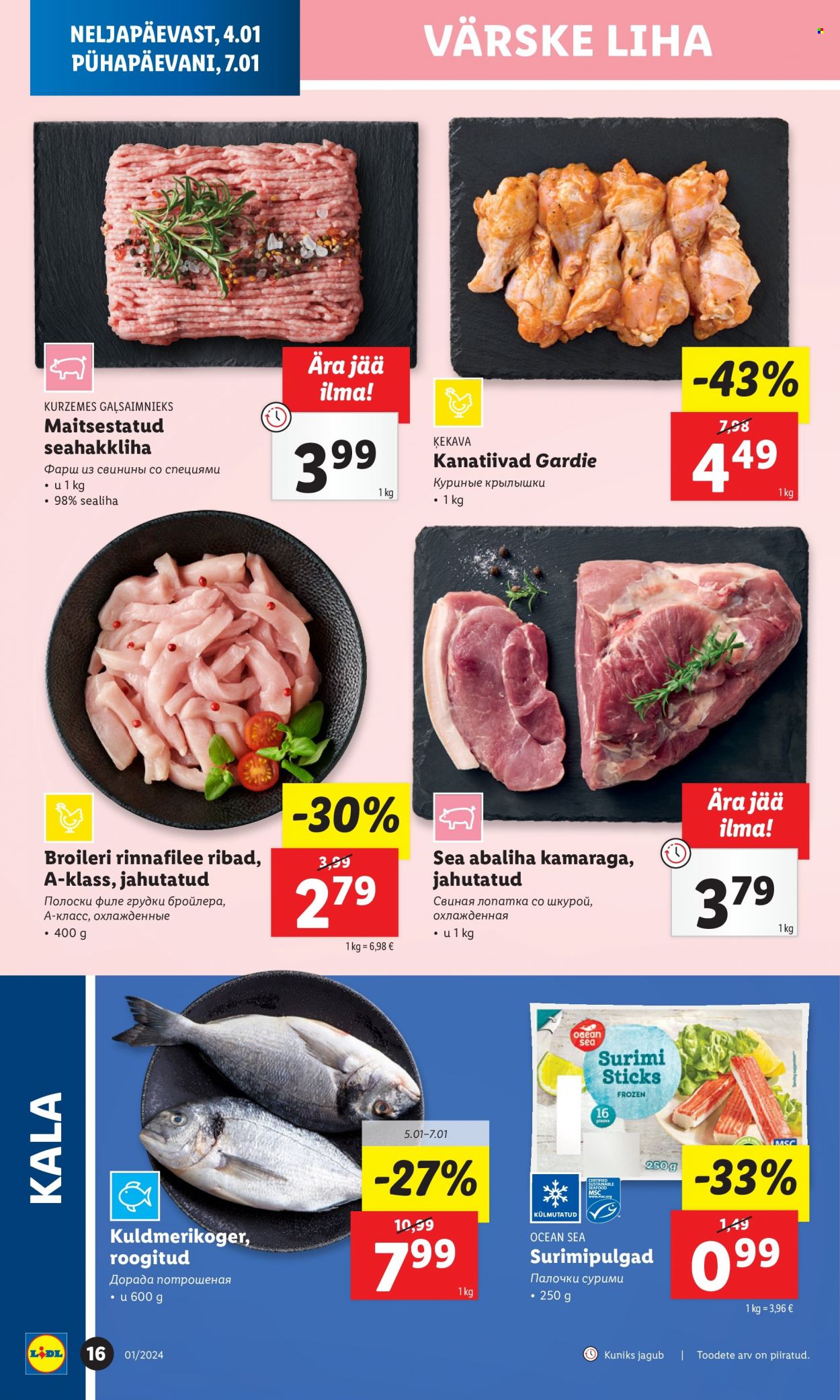 Lidl kliendileht - 04.01.2024 - 07.01.2024. Lehekülg 16