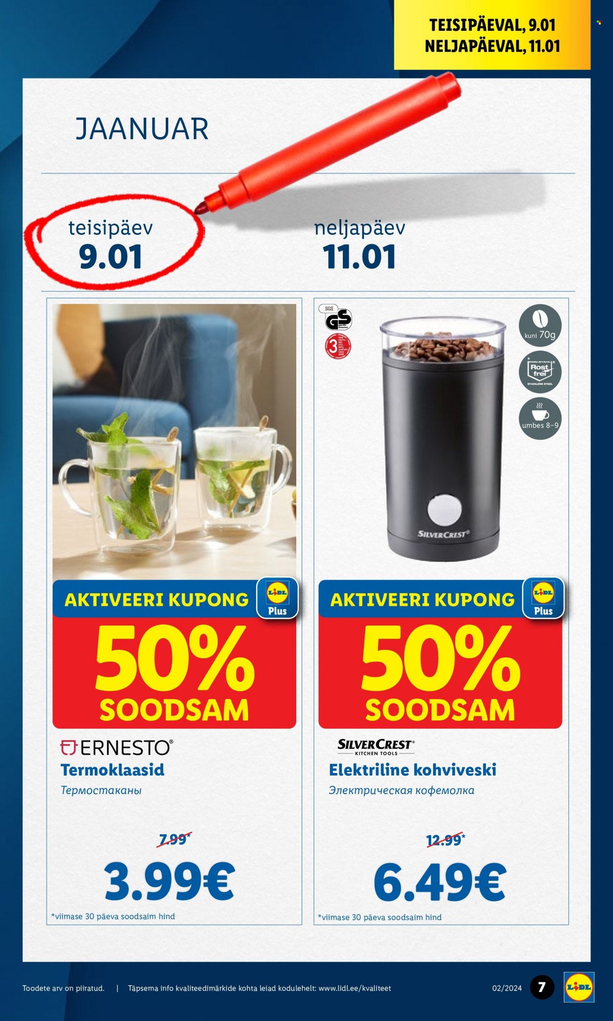 Lidl kliendileht - 08.01.2024 - 14.01.2024. Lehekülg 7