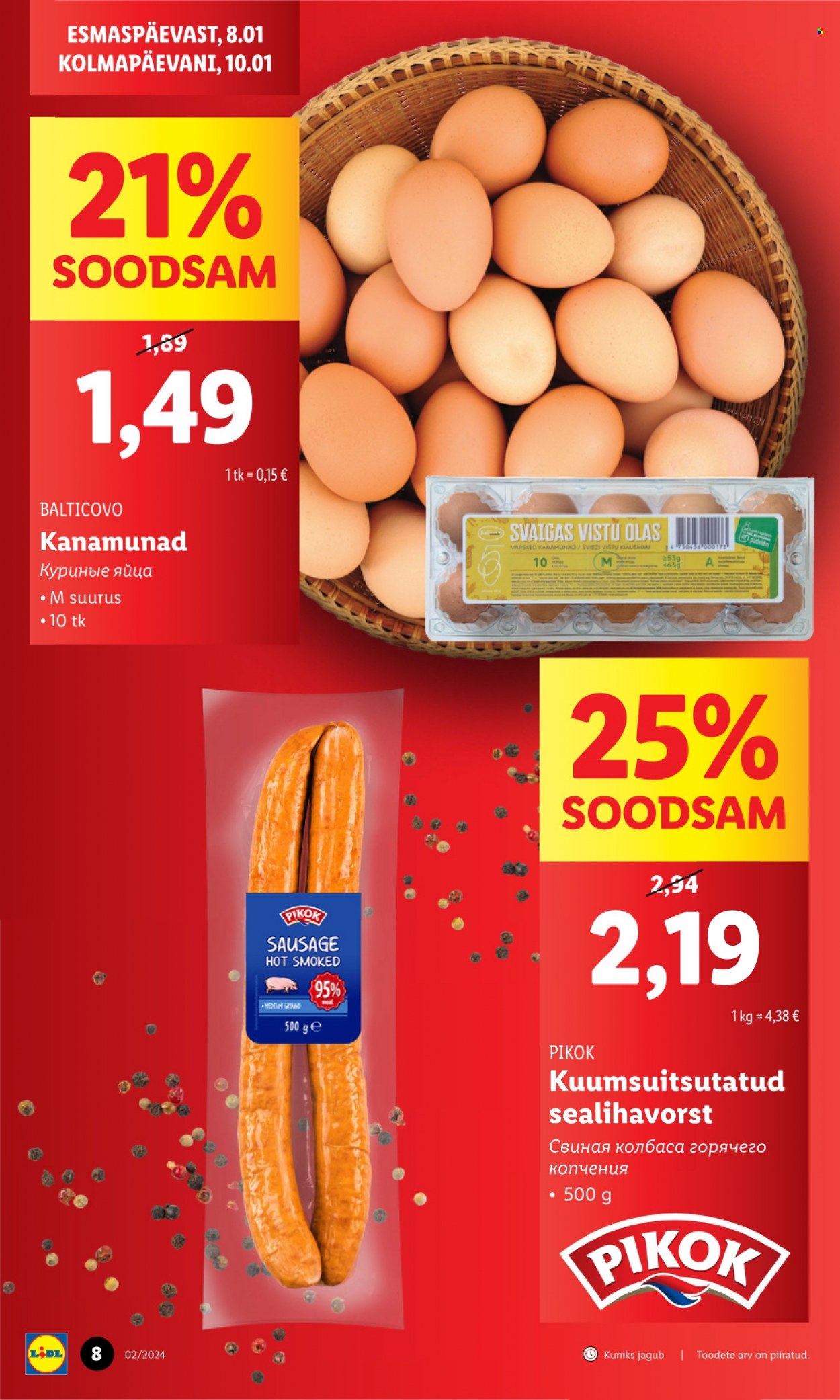Lidl kliendileht - 08.01.2024 - 14.01.2024. Lehekülg 8