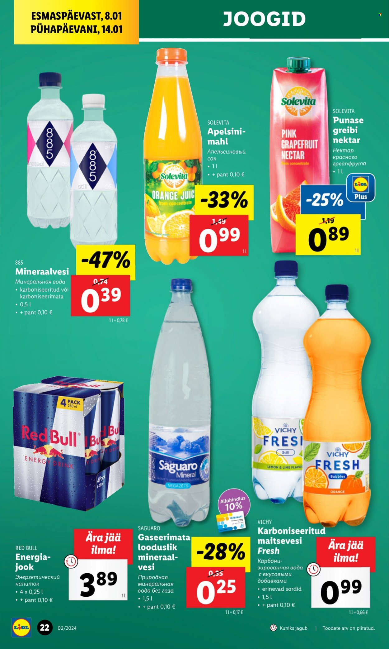 Lidl kliendileht - 08.01.2024 - 14.01.2024. Lehekülg 22