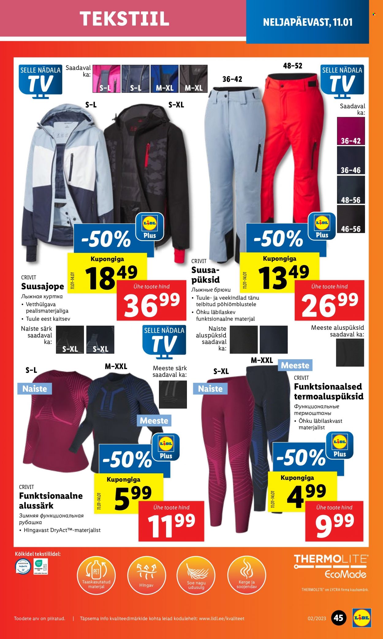 Lidl kliendileht - 08.01.2024 - 14.01.2024. Lehekülg 45