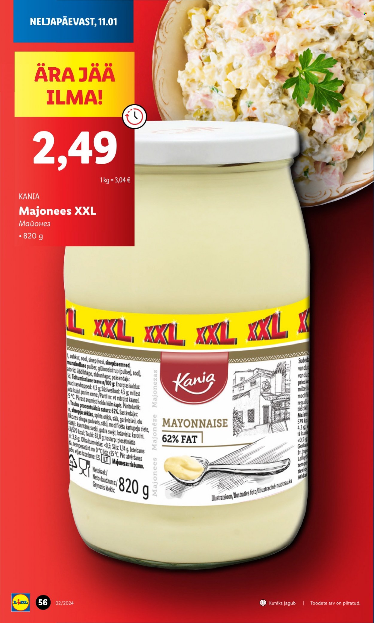 Lidl kliendileht - 08.01.2024 - 14.01.2024. Lehekülg 56