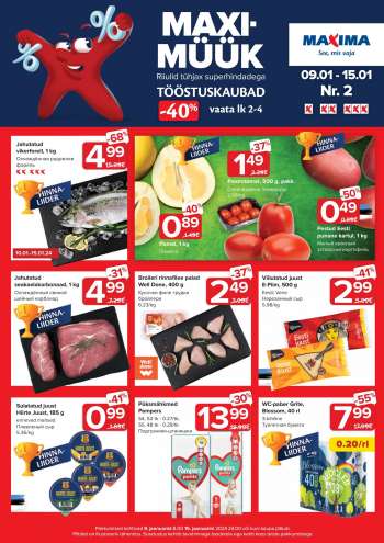 Kaupluse Maxima kliendileht - 09.01.2024 - 15.01.2024.