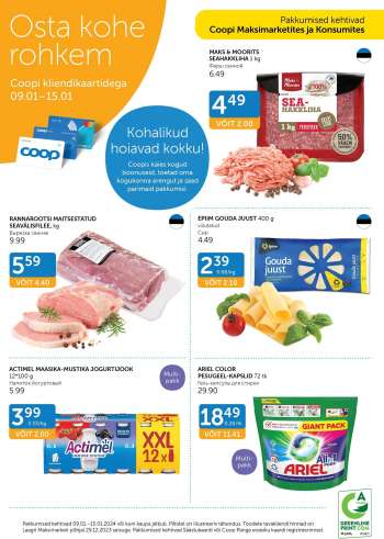 Kaupluse Coop kliendileht - 09.01.2024 - 15.01.2024.
