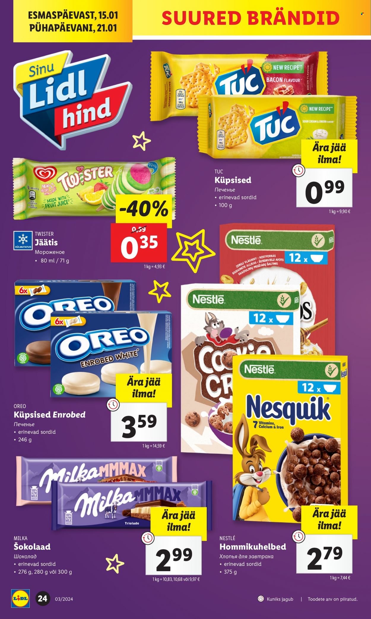Lidl kliendileht - 15.01.2024 - 21.01.2024. Lehekülg 24