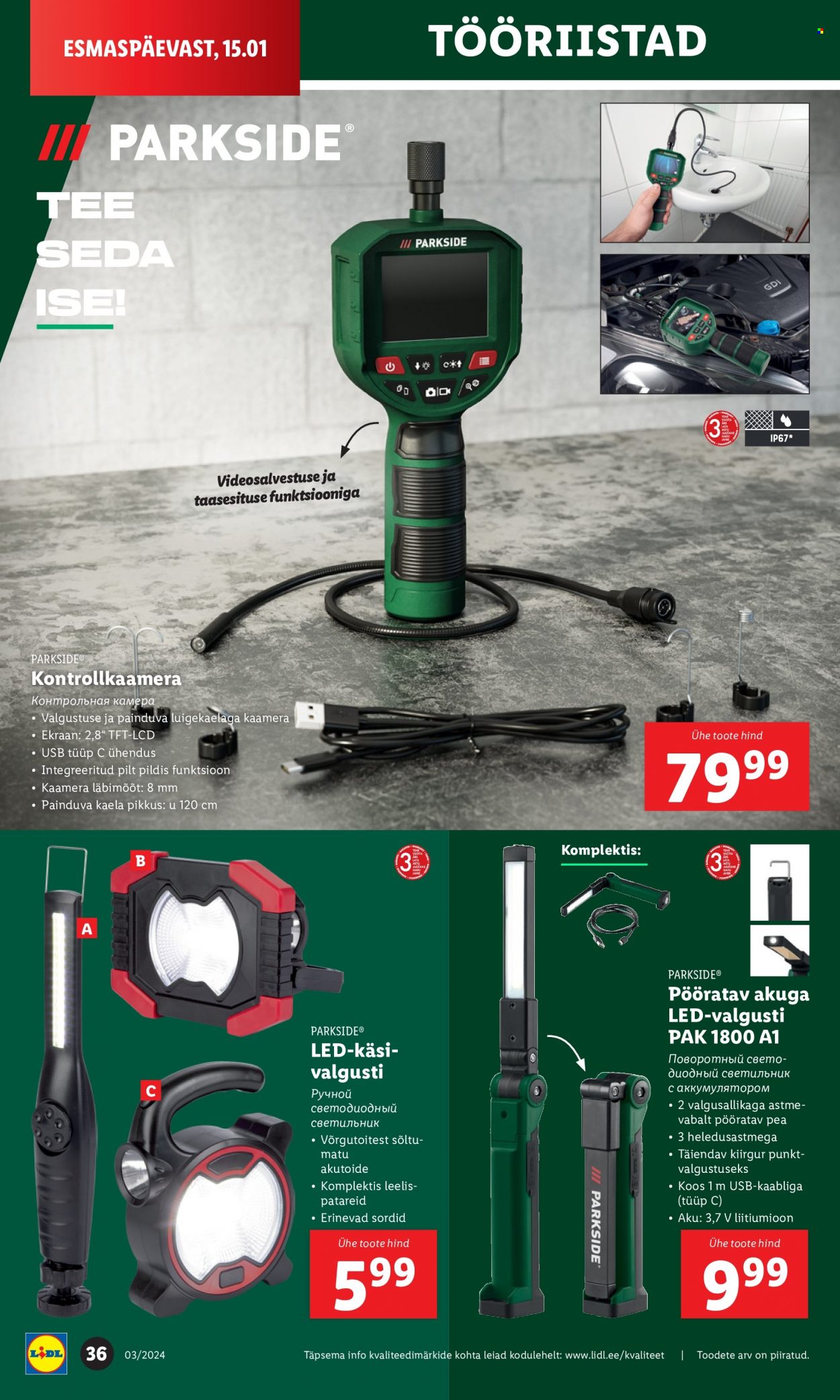 Lidl kliendileht - 15.01.2024 - 21.01.2024. Lehekülg 36