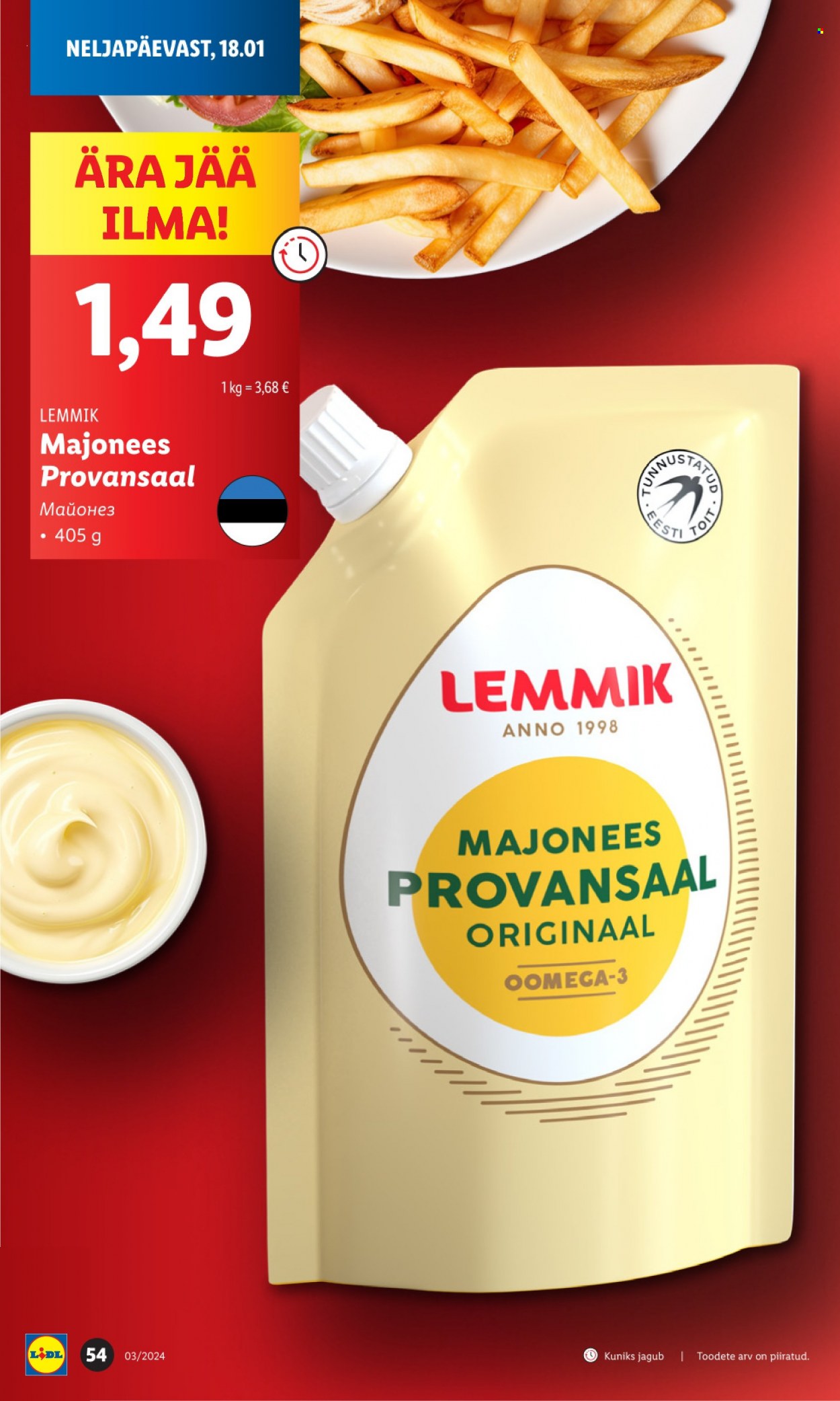 Lidl kliendileht - 15.01.2024 - 21.01.2024. Lehekülg 54