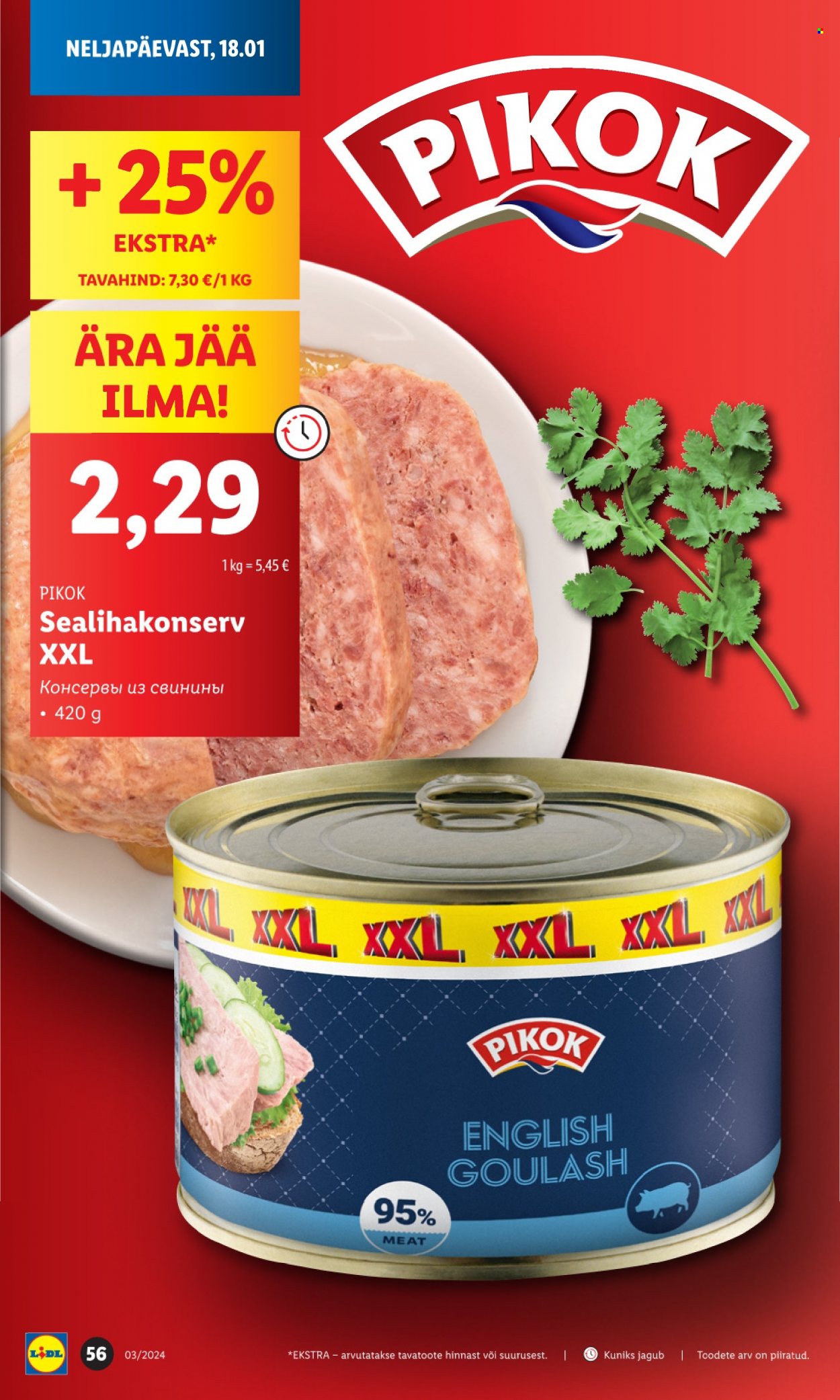 Lidl kliendileht - 15.01.2024 - 21.01.2024. Lehekülg 56