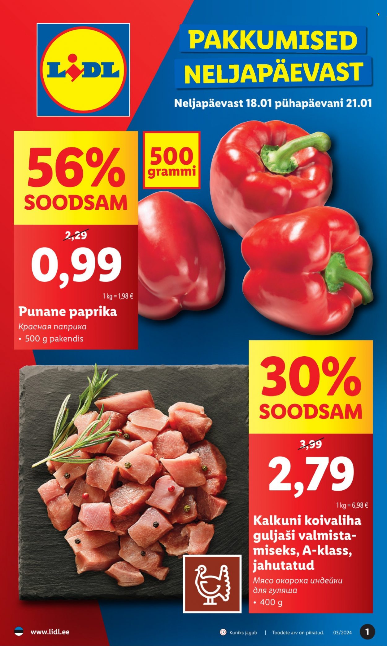 Lidl kliendileht - 18.01.2024 - 21.01.2024. Lehekülg 1