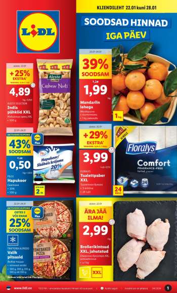 Kaupluse Lidl kliendileht - 22.01.2024 - 28.01.2024.