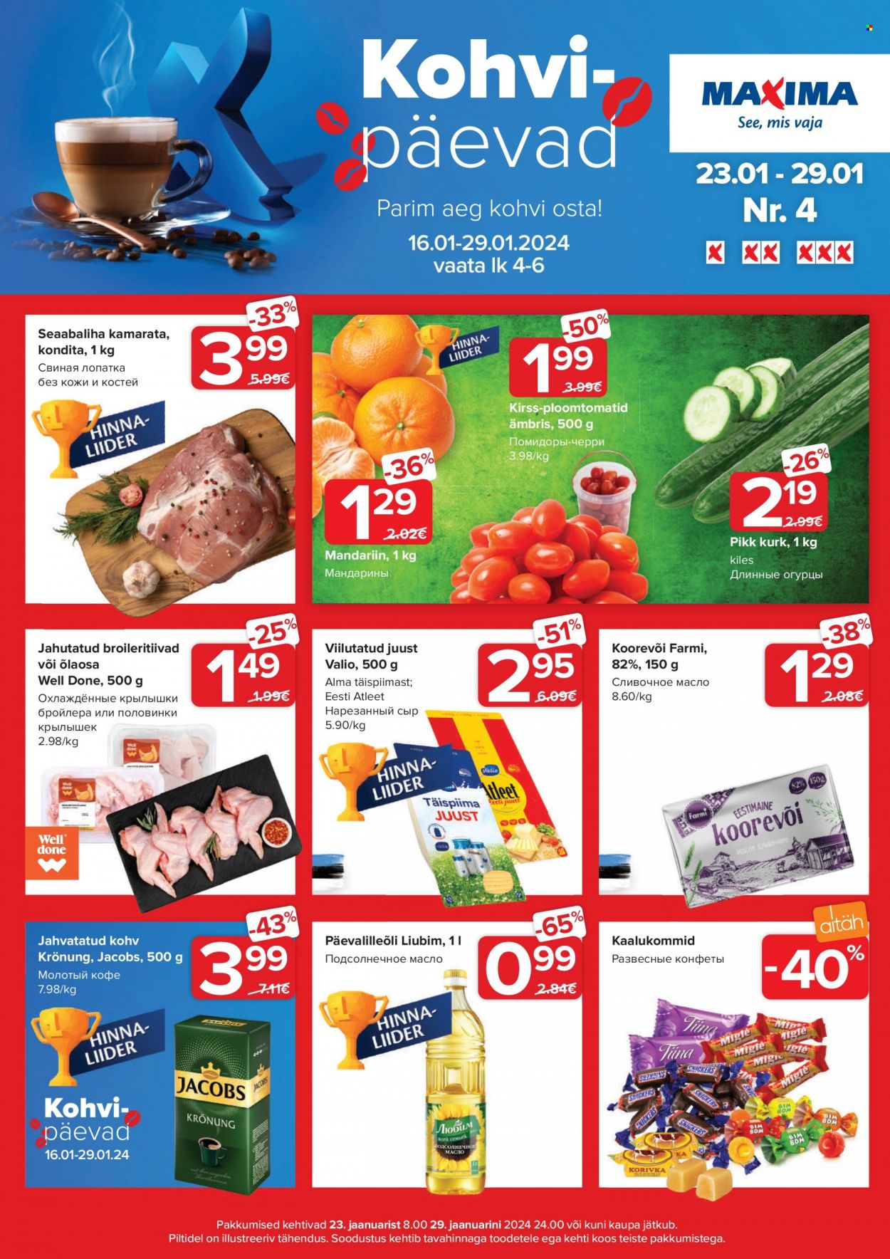 Maxima kliendileht - 23.01.2024 - 29.01.2024. Lehekülg 1