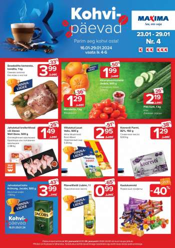 Kaupluse Maxima kliendileht - 23.01.2024 - 29.01.2024.