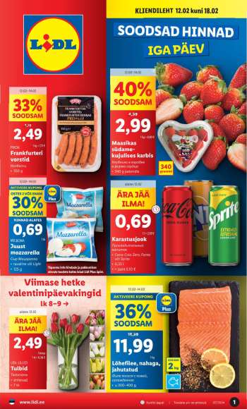 Kaupluse Lidl kliendileht - 12.02.2024 - 18.02.2024.