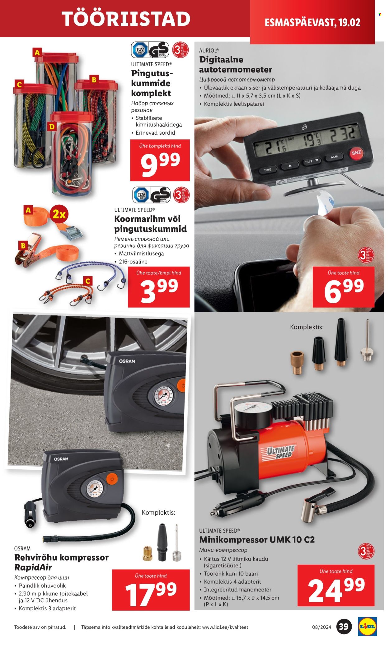 Lidl kliendileht - 19.02.2024 - 25.02.2024. Lehekülg 39