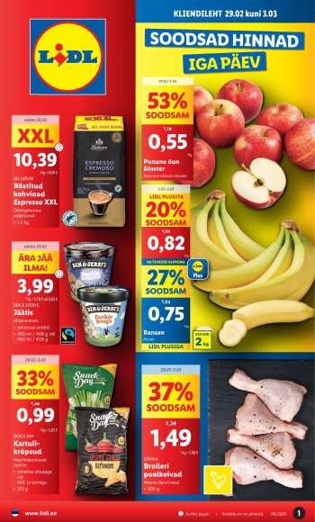 Kaupluse Lidl kliendileht - 29.02.2024 - 03.03.2024.