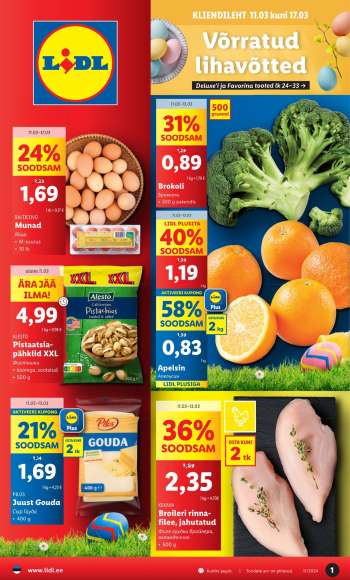 Kaupluse Lidl kliendileht - 11.03.2024 - 17.03.2024.