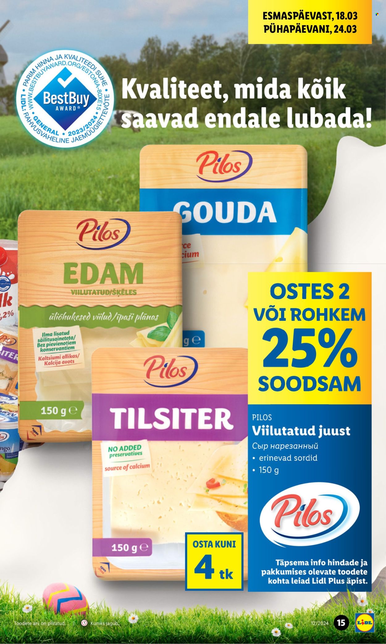 Lidl kliendileht - 18.03.2024 - 24.03.2024. Lehekülg 15