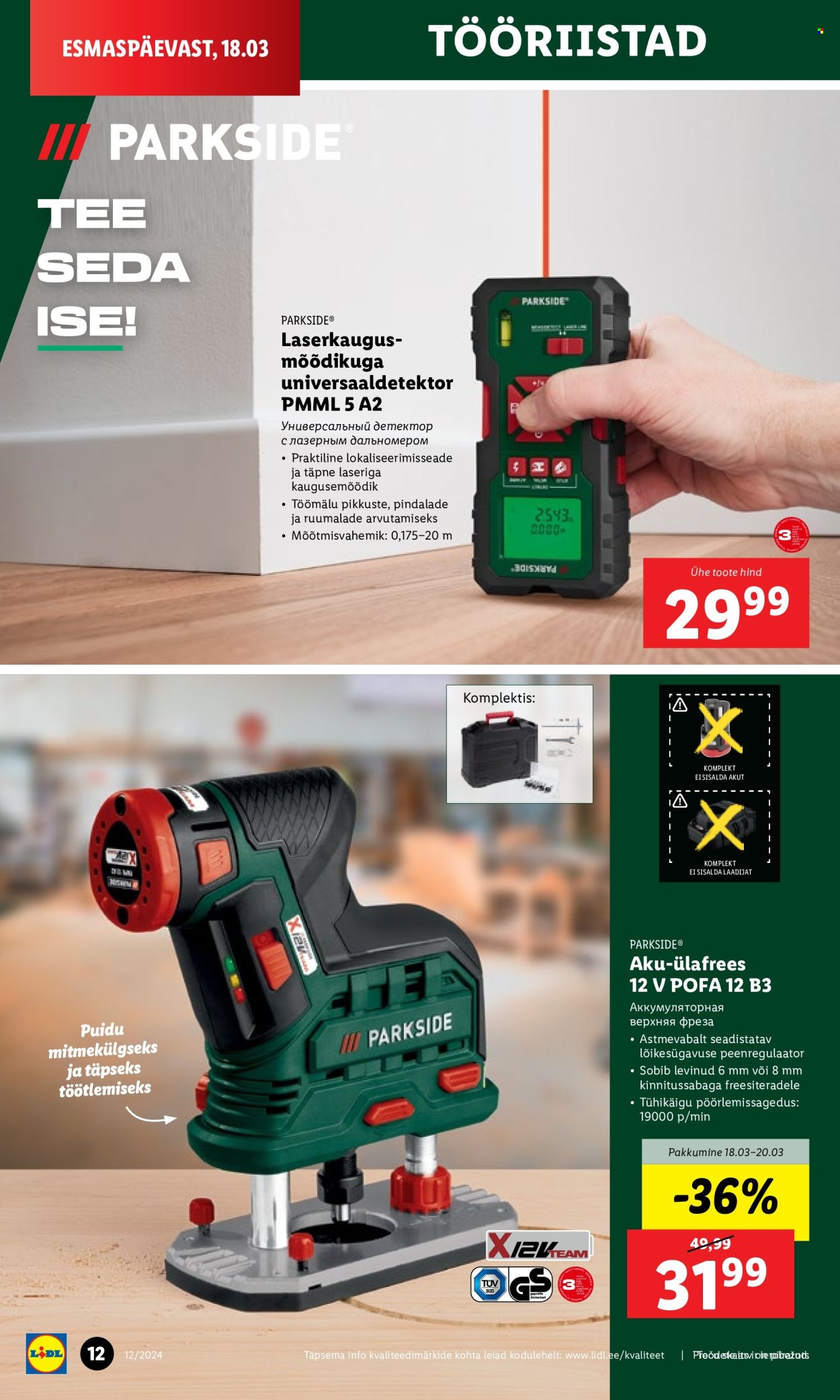 Lidl kliendileht - 18.03.2024 - 24.03.2024. Lehekülg 12
