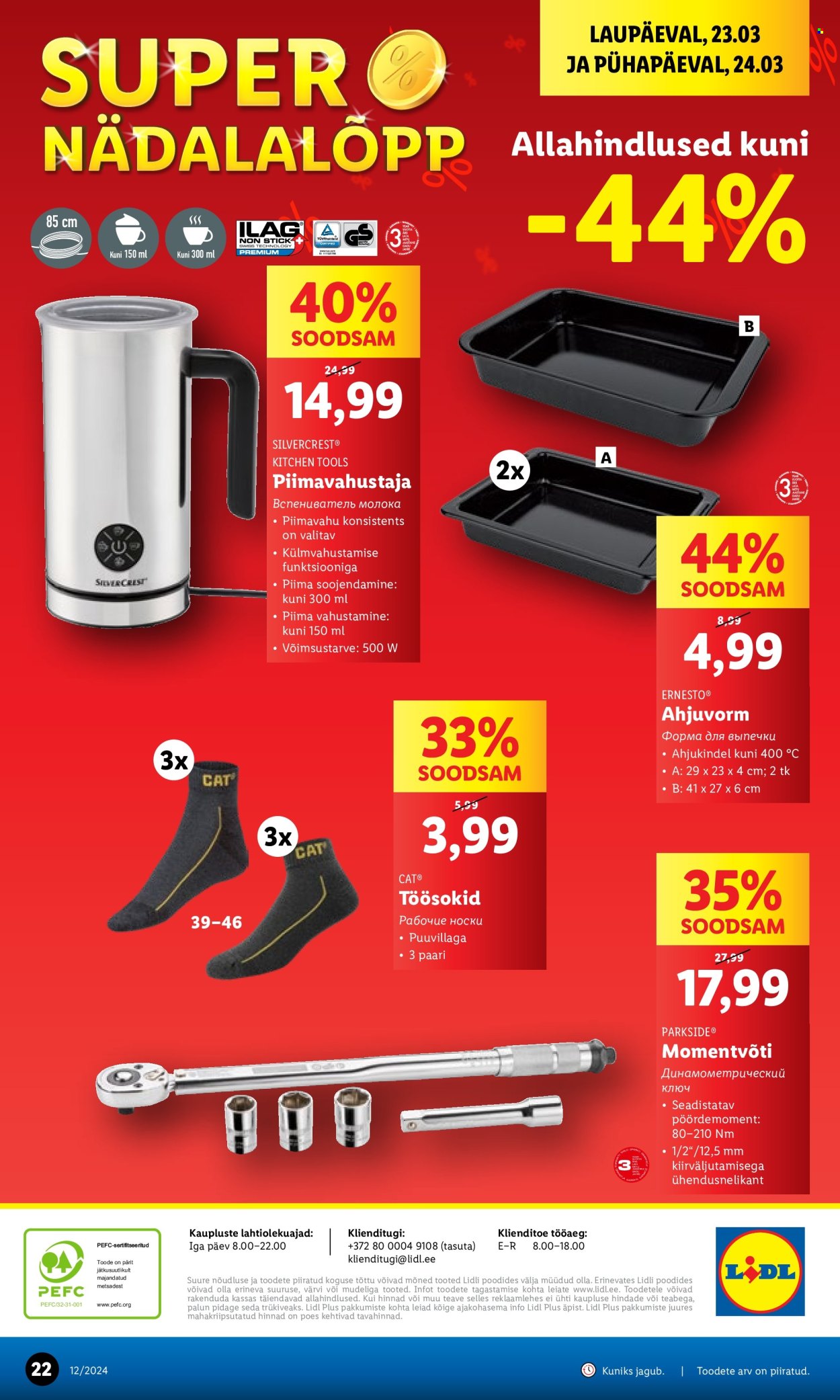 Lidl kliendileht - 18.03.2024 - 24.03.2024. Lehekülg 22