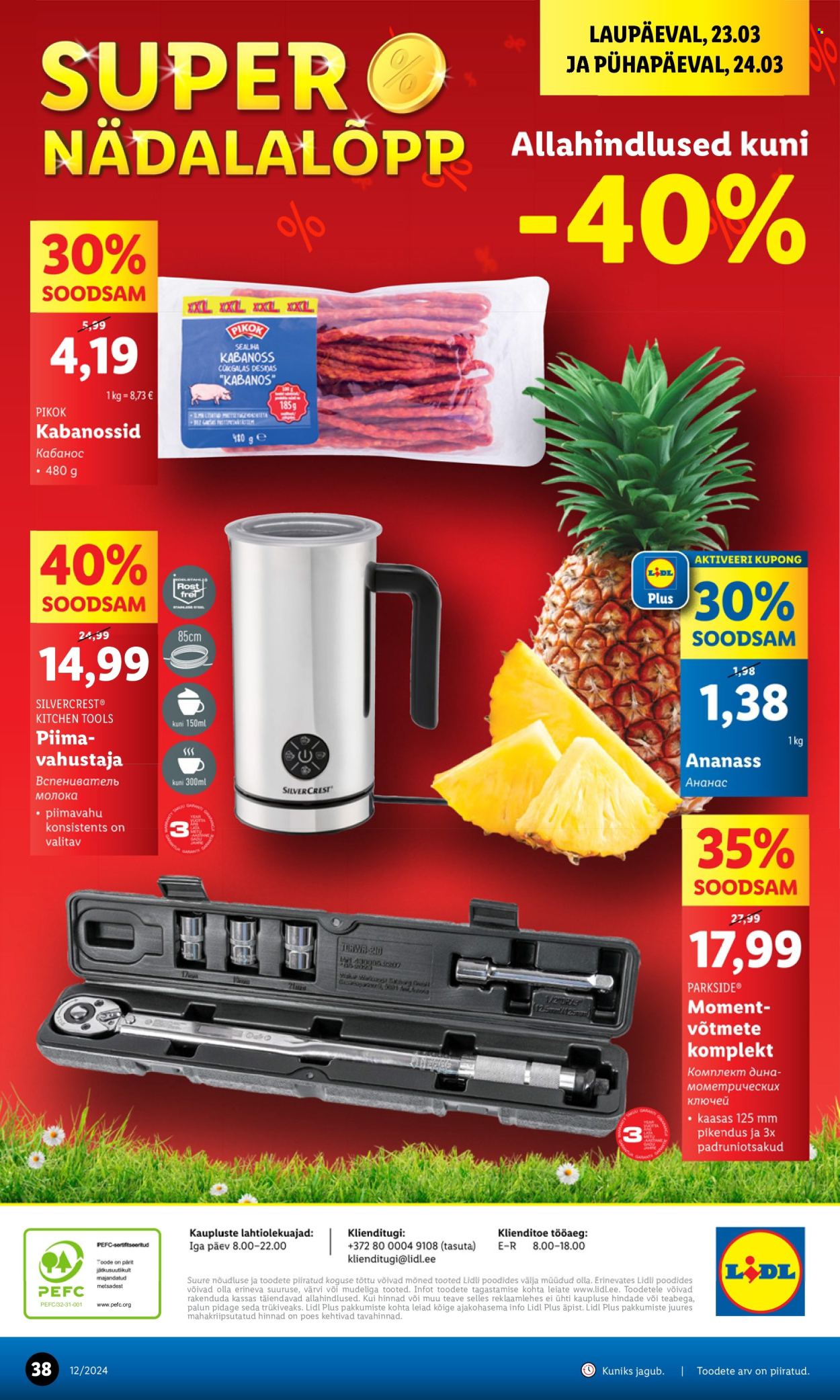 Lidl kliendileht - 21.03.2024 - 24.03.2024. Lehekülg 38